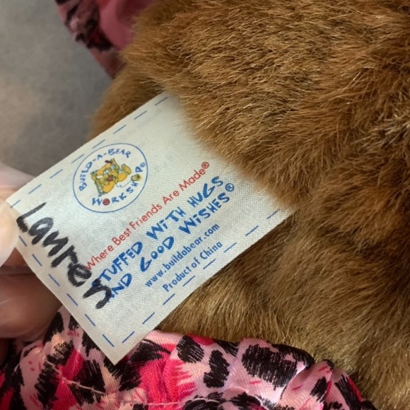 VTG 2006 Build-A-Bear Lil’ Milk Chocolate Cub” with Pink Leopard Outfit - Picture 3 of 5